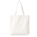 White tote bag on a white background